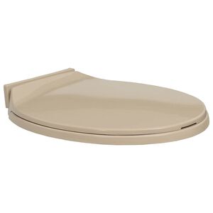 vidaXL Tavoletta WC a Chiusura Ammortizzata Beige Ovale