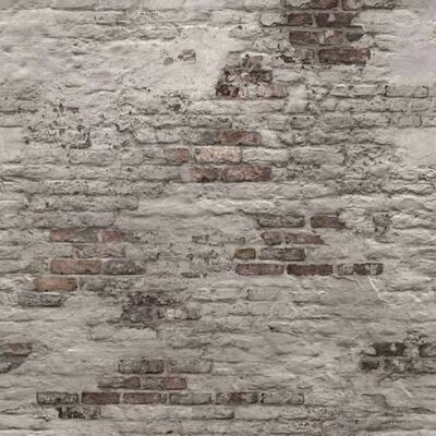DUTCH WALLCOVERINGS Fotomurale Old Brick Wall Grigio