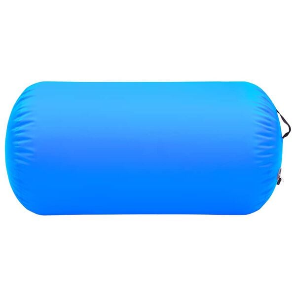 vidaXL Rotolo da Ginnastica Gonfiabile con Pompa 120x90 cm in PVC Blu