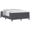 vidaXL Letto a molle Grigio scuro 140 x 200 cm Tessuto in Cords