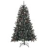vidaXL Albero di Natale artificiale con 150 LED Verde 68 x 68 x 120 cm