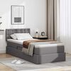 vidaXL Letto con contenitore e materasso Grigio 90 x 200 cm