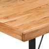 vidaXL Tavolino da Bar 110x55x107cm Legno Massello di Acacia e Ferro