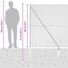 vidaXL Palo della recinzione Grigio 50 x 1,6 m (rete da 13 mm)