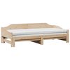 vidaXL Divano Letto con Letto Estraibile 80x200cm Legno Massello Pino