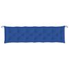 vidaXL Cuscino per Panca Giardino Blu Reale 200x50x7 cm Tessuto Oxford