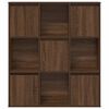 vidaXL Libreria Rovere Marrone 89x24x101,5 cm in Legno Multistrato