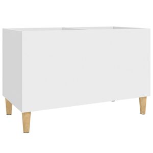 vidaXL Mobile Porta Dischi Bianco 74,5x38x48 cm in Legno Multistrato
