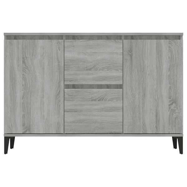 vidaXL Credenza Grigio Sonoma 102x35x70 cm in Legno Multistrato