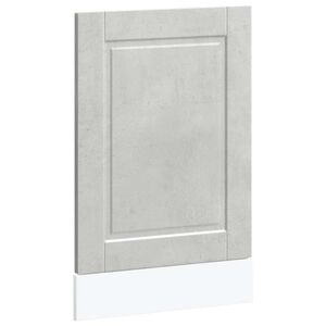 vidaXL Pannello Lavastoviglie Porto Grigio Cemento 45x1,5x67 cm