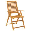 vidaXL Set da Pranzo per Giardino 5 pz 140x80x74 cm in Legno Massello di Acacia