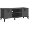 vidaXL Panca Portascarpe VIKEN Antracite 106x35x45cm Legno Multistrato