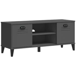 vidaXL Panca Portascarpe VIKEN Antracite 106x35x45cm Legno Multistrato