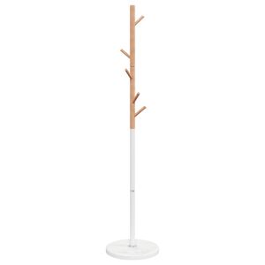 vidaXL Appendiabiti Bianco 172 cm in Ferro Verniciato a Polvere