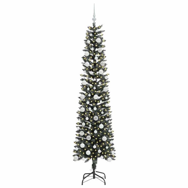 vidaXL Albero di Natale artificiale con 300 LED Verde 210 cm
