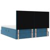 vidaXL Letto con contenitore e LED Blu Scuro 180 x 200 cm Velluto