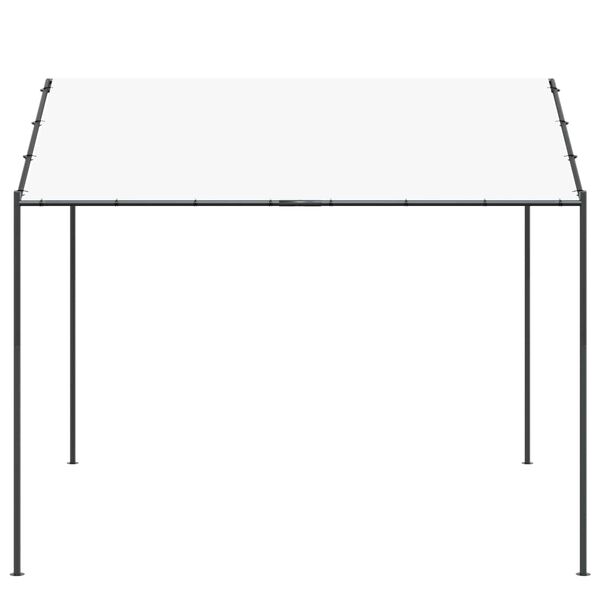vidaXL Gazebo Bianco 4 x 4 x 2,6 m Acciaio e Poliestere