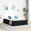 vidaXL Letto con contenitore e materasso Nero 140 x 190 cm Velluto