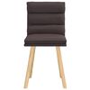vidaXL Sedie da Pranzo 2 pz Marrone Scuro in Tessuto