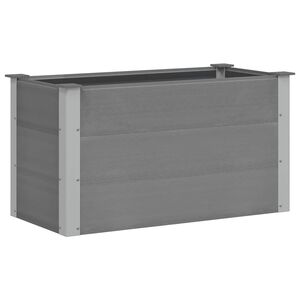vidaXL Letto Rialzato da Giardino in WPC 100x50x54 cm Grigio