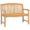 vidaXL Panchina in legno intagliata a mano 114 x 60 x 95 cm Naturale