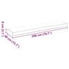 vidaXL Set di Cuscini per Pallet 2 pcs Talpa 200 x 40 x 8 cm