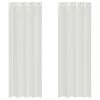 vidaXL Tende in Voile con Occhielli 2 pz Bianco