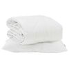 vidaXL Duvet Estivo con cuscino 2 pz Bianco Microfibra