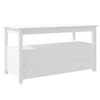 vidaXL Tavolino da Salotto Bianco 102x49x55 cm Legno Massello di Pino