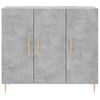 vidaXL Credenza Grigio Cemento 90x34x80 cm in Legno Multistrato