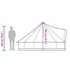 vidaXL Tenda Familiare Tipi per 6 Persone Verde Impermeabile