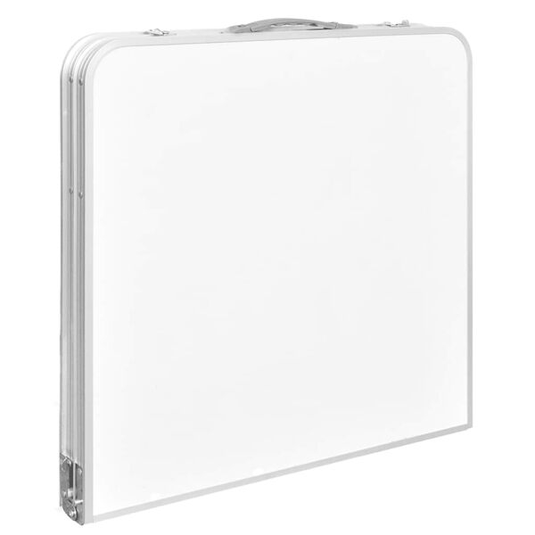 vidaXL Tavolo da Campeggio Pieghevole Alluminio Regolabile 120x60 cm