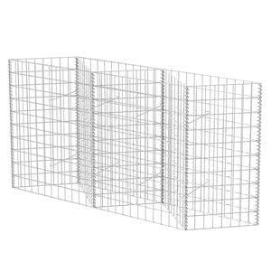 vidaXL Gabbione in Rete in Acciaio Zincato 120x30x100 cm