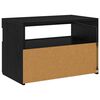vidaXL Mobile TV Rovere Nero 60 x 35 x 40 cm Legno multistrato