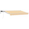 vidaXL Cornice per Tenda Manuale con LED Giallo e Bianco 3,5 x 2 m