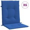 vidaXL Cuscini per Sedia 6 pz Blu Reale 100x50x3 cm in Tessuto Oxford