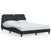 vidaXL Giroletto senza Materasso Zadar Nero 137x190 cm in Similpelle