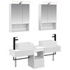 vidaXL Set di Armadi da Bagno 5 pz Bianco Legno ingegnerizzato