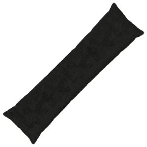 vidaXL Federa HEERLEN Nero 40 x 145 cm Pelliccia di Coniglio Finta