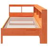 vidaXL Letto Libreria senza Materasso Marrone Cera 75x190 cm in Pino
