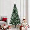 vidaXL Albero di Natale artificiale con luci integrate Verde 210 cm