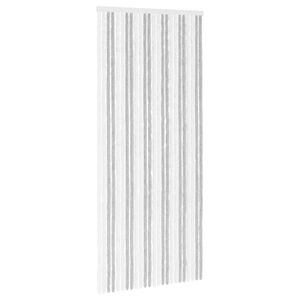 vidaXL Tenda per insetti in chenille Grigio chiaro e bianco