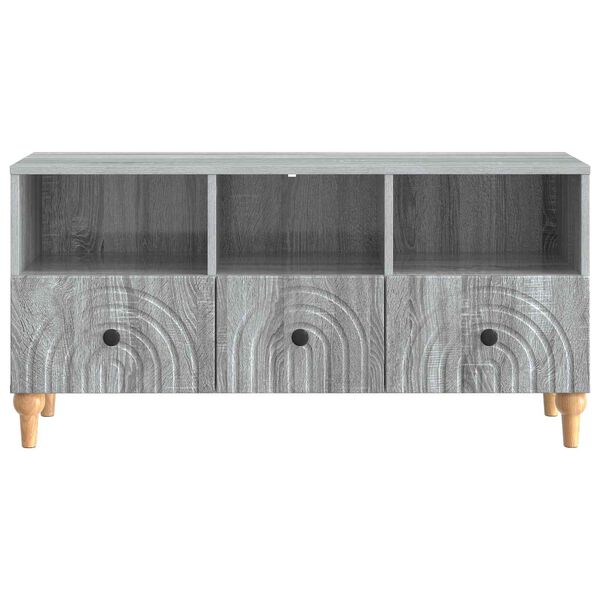 vidaXL Mobile TV Sonoma grigia 102 x 34,5 x 50 cm Legno ingegnerizzato