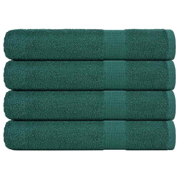 vidaXL Asciugamani per sauna FROGN 4 pezzi Verde 80x200 cm 360 g/m&sup2;