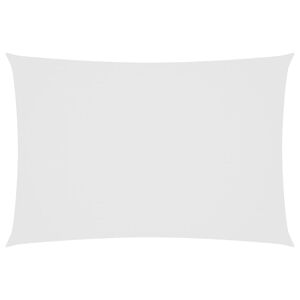 vidaXL Parasole a Vela Oxford Rettangolare 2,5x4,5 m Bianco