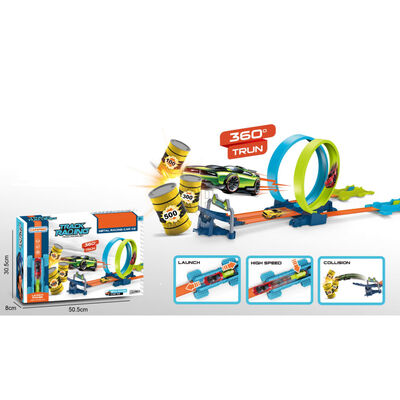 Tender Toys Set da Gioco Auto da Corsa 24 pz Grigio e Blu