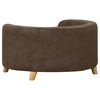 vidaXL Divano per Cani Marrone 69x69x36 cm in Peluche