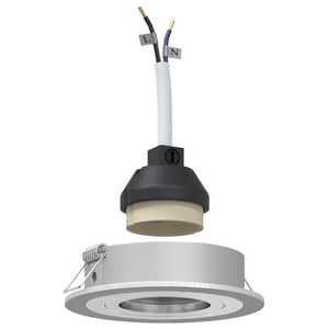 vidaXL Spotlight 6 pz Argento 9 x 9 x 2 cm Alluminio