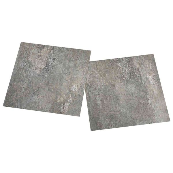 vidaXL Tavole per Pavimenti 55 pcs Grigio 5,11 m&sup2; PVC