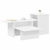vidaXL Tavolo consolle Bianco 80 x 50 x 225 cm Legno multistrato